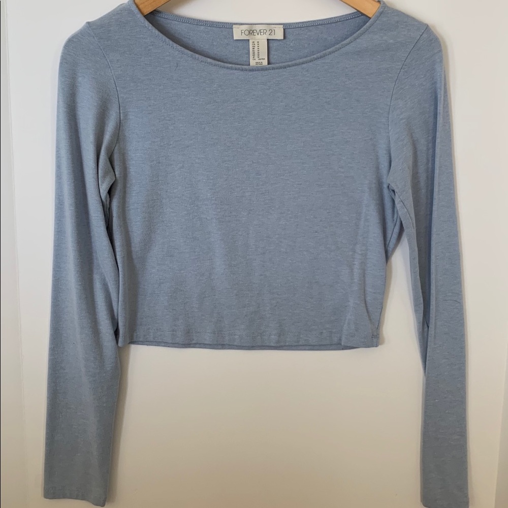 Baby clue long sleeve crop